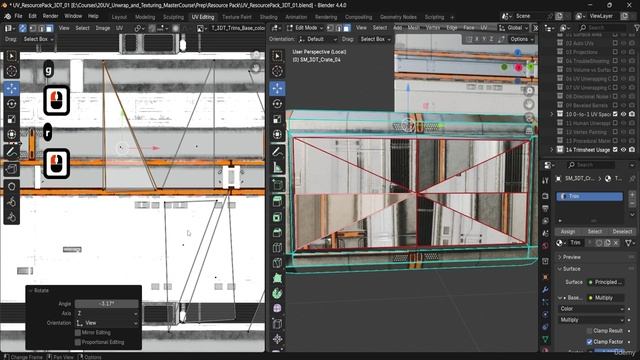 4 -Lesson 56 - Efficient Trim Reuse with Rotated UVs смотреть онлайн