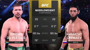 Дрикус Дю Плесси VS Хамзат Чимаев