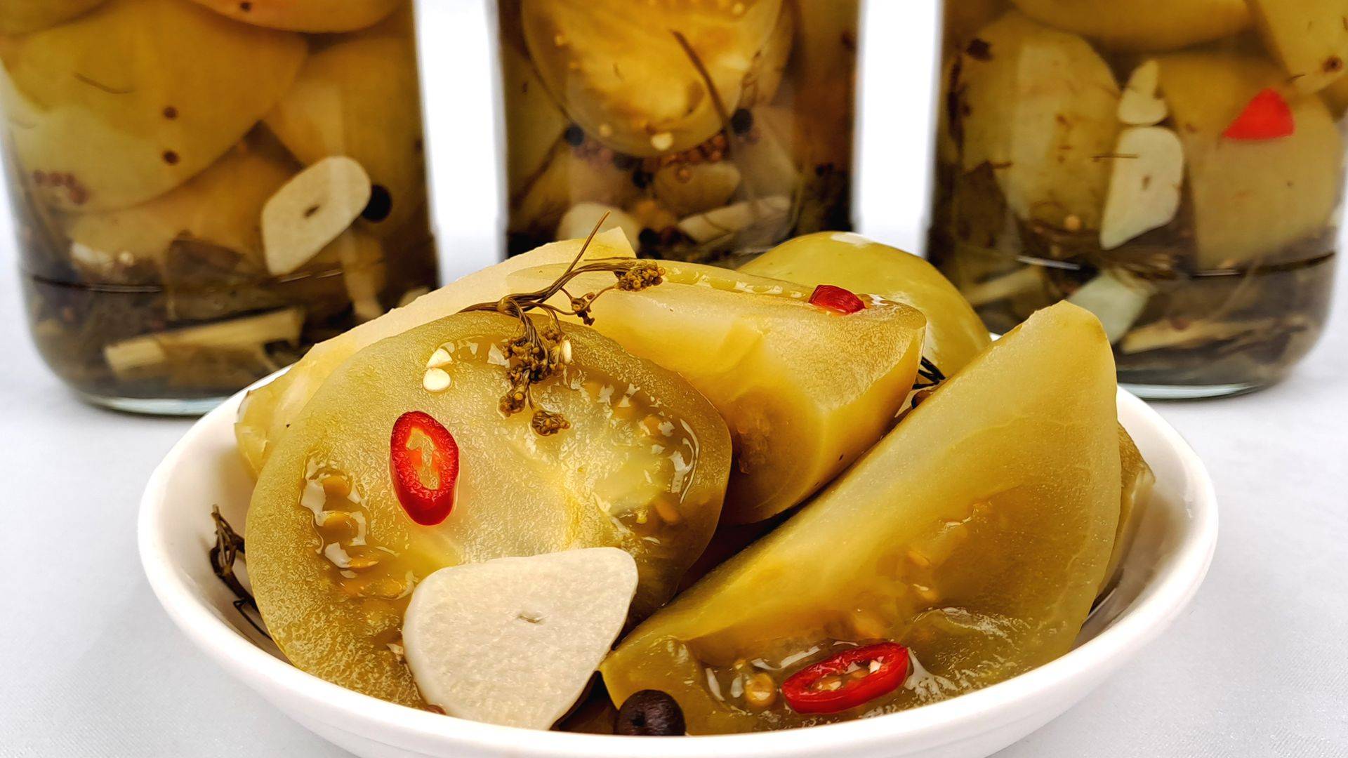 МАРИНОВАННЫЕ ЗЕЛЕНЫЕ ПОМИДОРЫ НА ЗИМУ ❗ Самые вкусные помидоры, пошаговый рецепт! смотреть онлайн