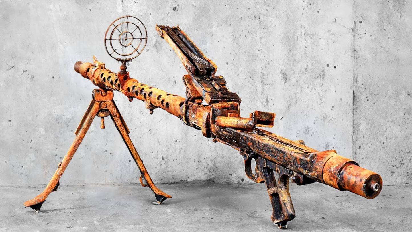 РЖАВЫЙ MG34 1940 ГОДА И ВОССТАНОВИЛИ ДО ЗАВОДСКОГО СОСТОЯНИЯ! — РЕСТАВРАЦИЯ ЛЕГЕНДАРНОГО ПУЛЕМЕТА смотреть онлайн