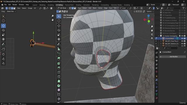 4 -Lesson 47 - Optimized UVs for Head, Nose & Ears смотреть онлайн