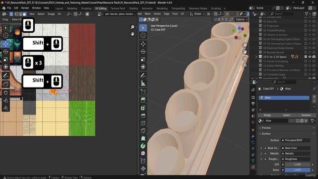 2 -Lesson 34 - Atlas Mapping for Bookshelf & Sculptures смотреть онлайн