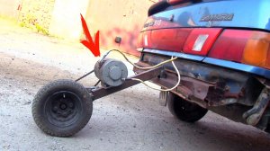 Дополнительное колесо на авто для  ускорения и движения в пробках!