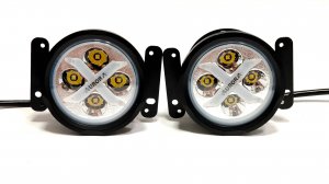 Фары Aurora ALO-E-R4T3-E-RGB APP    40W х ( 2шт) - Ближнего света, приложения RGB подсветкой