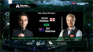 Робертсон Н — О'Салливан Р Снукер. Saudi Arabia Snooker Masters в Джидде. Финал. Прямая трансляция.