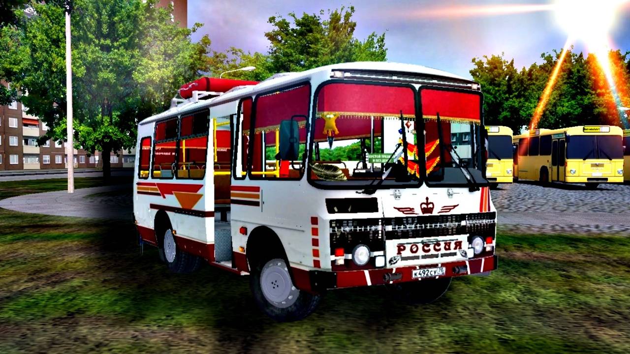 Omsi 2. ПАЗ-32053. Карта: Москва. Маршрут: 721. смотреть онлайн