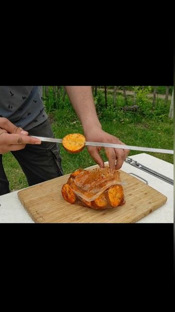 жареная картошка на мангале лучше не придумаешь #еда