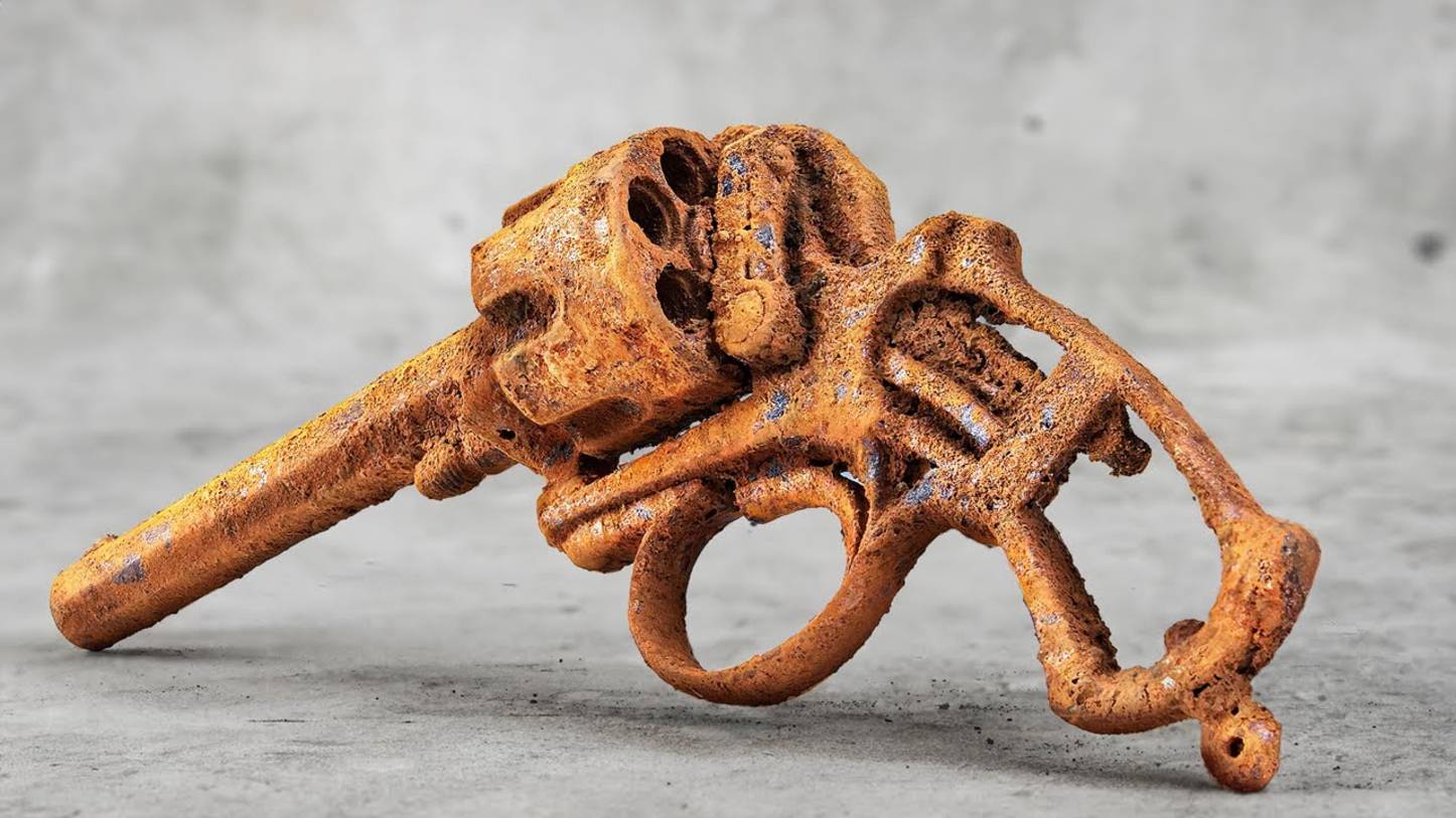 ЗАБЫТЫЙ РЕВОЛЬВЕР 1887 ГОДА ВОССТАЛ ИЗ ПЕПЛА! — РЕСТАВРАЦИЯ FAGNUS смотреть онлайн