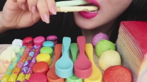 асмр разноцветный и с мороженым