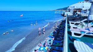 Сочи. Лазаревское. Санаторий ″Бирюза″. Нашёл наш пляж. Есть свободные лежаки! 2025