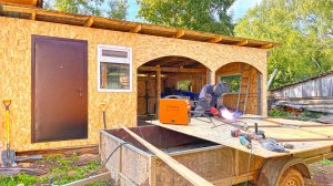 Делаем арочные проёмы, как раньше. Ворота своими руками. Лестница для второго этажа мастерской