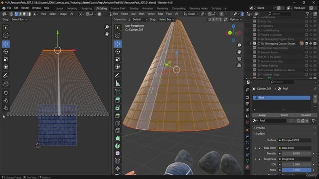 4 -Lesson 23 - Cylindrical UVs for Castle Tower Roofs смотреть онлайн