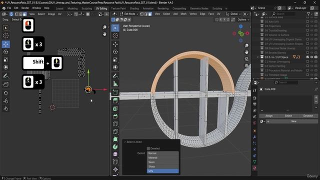 1 -Lesson 33 - Curved UVs & Atlas Prep on Bookshelf смотреть онлайн