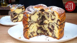 Тесто как Пух! ПАСХАЛЬНЫЙ КУЛИЧ «МРАМОРНЫЙ»