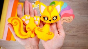 Этап 5 — набивка всех частей и утяжка ушек / Мастер-класс КИЦУНЭ из фетра своими руками