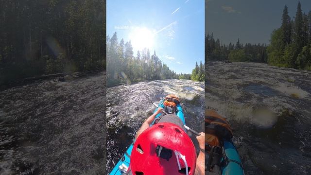 Карелия, река Писта, порог Семиповоротный. смотреть онлайн