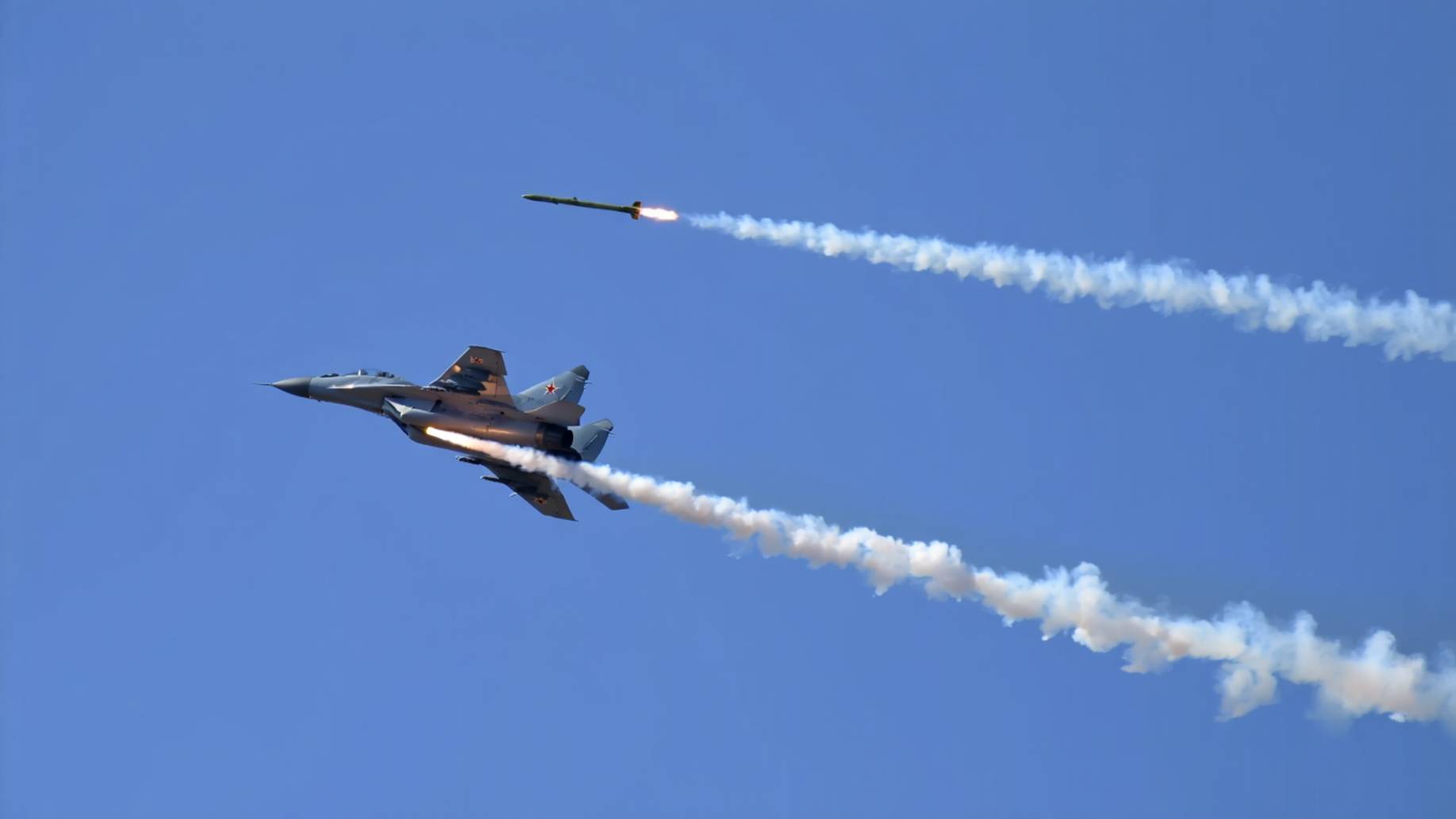 ВОЕНЭЛЕКТРОСИМ | DCS WORLD | МиГ-29 (9-13) против двоих смотреть онлайн