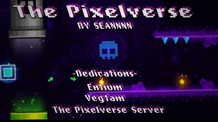 Geometry Dash. Уровень дня. The Pixelverse by SEANNNN смотреть онлайн