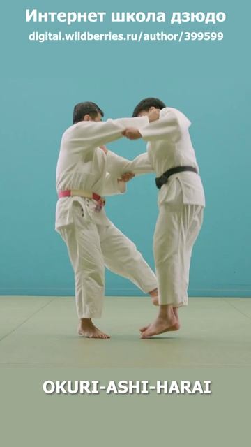 58Интернет школа дзюдо.Подсечка в темп шагов.OKURI-ASHI-HARAI