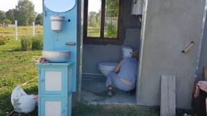 Ремонт внутри хоз.блока. Вывезли металлолом.