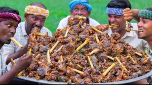 Жаренные бараньи ножки в остром перце. Индийская еда