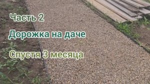 Часть 2 Опыт #Дорожка на даче. #Геотекстиль #Песок #Гравий #Щебень #НЕдорого #дешево #быстро