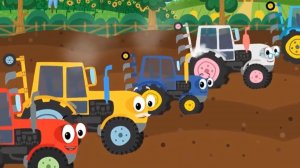 Мультик-песня для детей про тракторы #мультики #трактор #мультикидлядетей #мультикпесня