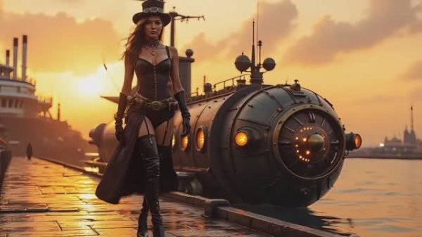 Steampunk Underwater World：A Stunning Fantasy Sci-Fi Short Adventure - AI Video