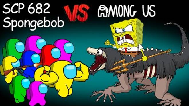 AMONG US ПРОТИВ и Губки Боба смотреть онлайн