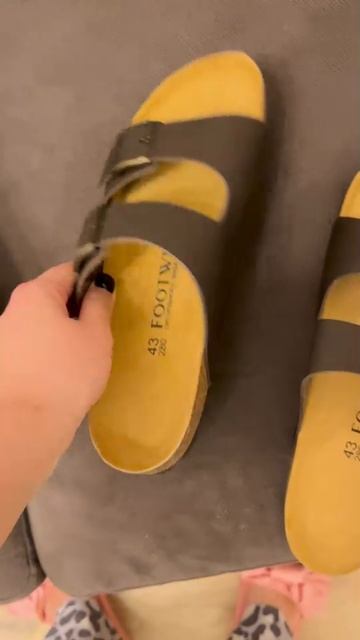 Сандалии FOOTWELL Кожаные Пробковые Анатомические смотреть онлайн