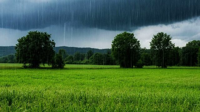 Звуки природы без щебетания птиц. Природа. Дождь. Дождь в поле для сна