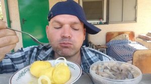 ОБЖОР картошка с селёдкой/мукбанг/еда на камеру/мокпанроссия/кушать подано