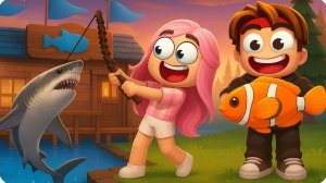 🐟БРОК Первый РАЗ Играет в 99 НОЧЕЙ в РОБЛОКС! ЛЕСКА Учит БРОКА