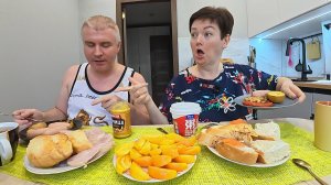 Мукбанг наш ПЕРВЫЙ завтрак на ОБНОВЛЕННОЙ кухне! Куда теперь удем тратить ДЕНЬГИ?) Семейный обед