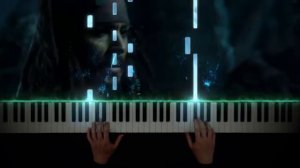 Davy Jones Theme _ Organ Sound on Piano - Pirates of the Caribbean - Synthesia Piano Cover_ Tutorial