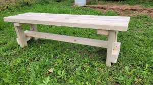 Деревянная скамейка своими руками просто и быстро/DIY wooden bench.