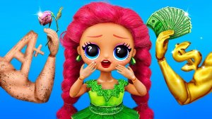 Бедная кукла против богатой ! 10 идей для кукол ЛОЛ ОМГ