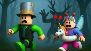 😱 МЫ ЖИЛИ 99 ДНЕЙ В ДИКОМ ЛЕСУ! ЭТО БЫЛ УЖАС В РОБЛОКС! Папа и дочка ВЫЖИЛИ НО!