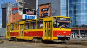 Трамвай Tatra T6B5SU-1022. Покатушки по Барнаулу.