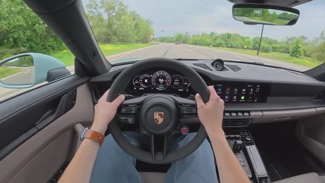 Porsche 911 Carrera GTS 2025 [3.6 л. 532л.с. 8-PDK] POV TEST DRIVE смотреть онлайн