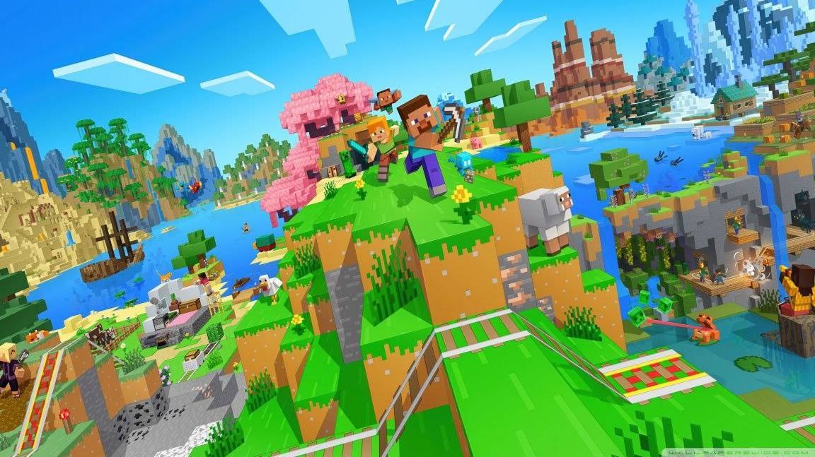 ну вот меня заставили играть в маинкрафт смотреть онлайн