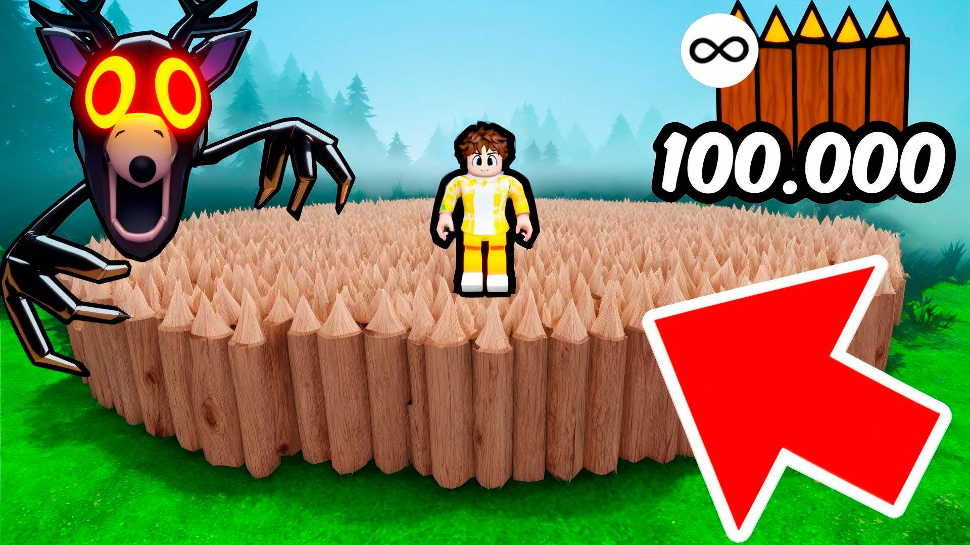 Я потратил 100.000 ДЕРЕВА🪵и ПОСТРОИЛ САМУЮ БЕЗУМНУЮ БАЗУ за 99 НОЧЕЙ В ЛЕСУ в ROBLOX смотреть онлайн