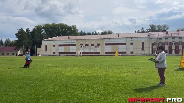 Д. Высоцкая и Chudiesa Trifona Europa, IGP-2, C-75, Чемпионат НСО по IGP