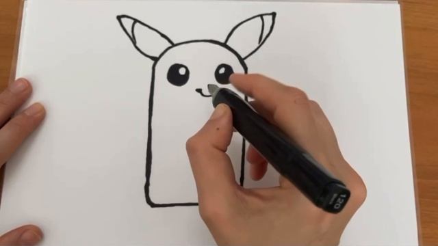 Рисуем пикачу мороженое. смотреть онлайн