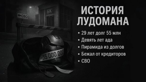 История лудомана: 29 лет, 55 млн долгов, участник СВО, больше года трезвости