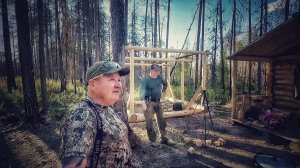 ЗАБРОШЕННЫЙ УГОЛОК ТАЙГИ. ПРЕВРАЩАЕМ ЕГО В РАЙСКОЕ МЕСТО. БЕСЕДКА В ТАЙГЕ. НАЧАЛО.