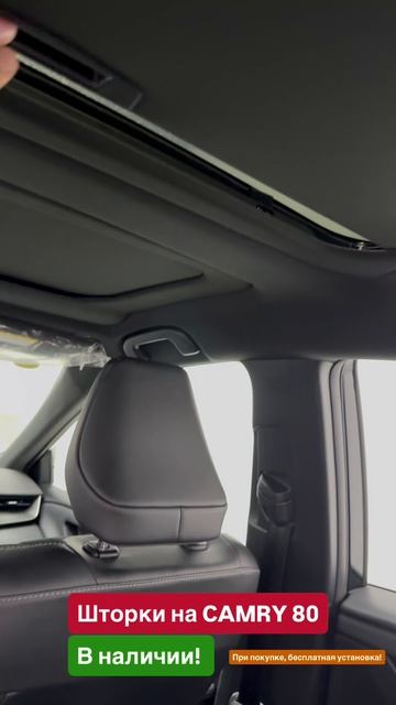 Шторки на панорамную крышу Camry 80