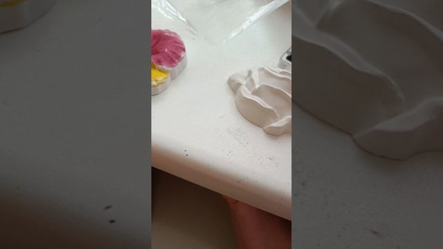 разрисовываю гипсовые цветы 🌸🌺🌻🌹🌷🌼💐 часть 2