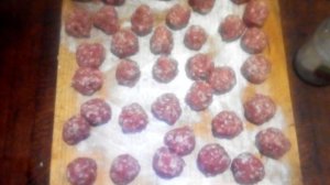 Сколько получилось тефтелей...