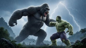 ХАЛК против КОНГА: ЖЕСТОКАЯ БИТВА на Острове Черепа!